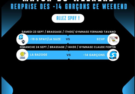 matchs ce week end